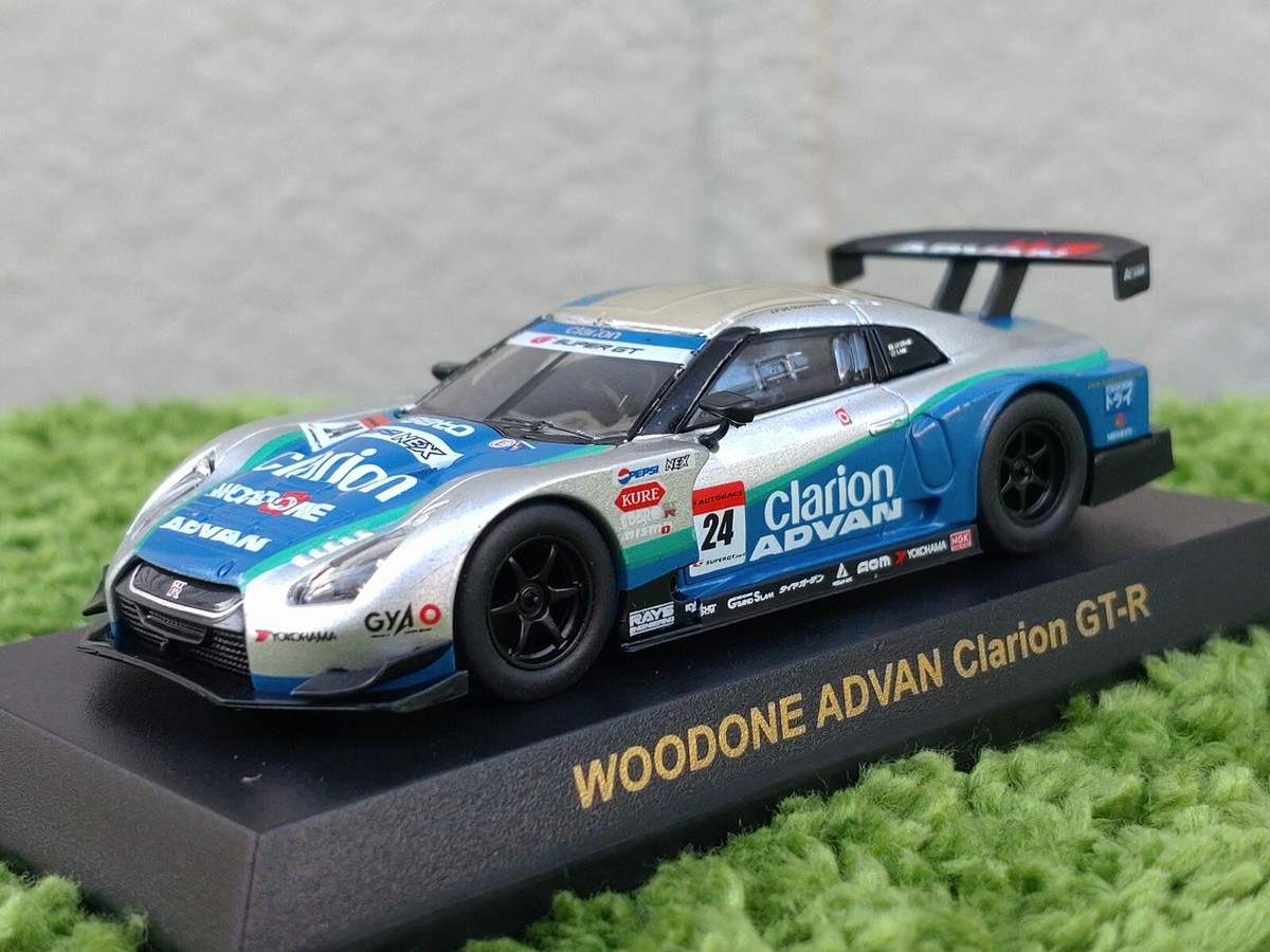 ミニッツ　オートスケールコレクション　ウッドワン　アドバン　クラリオン　GT-R Super GT 2008 / WOODONE ADVAN Clarion GT-R / No24 / 1/64