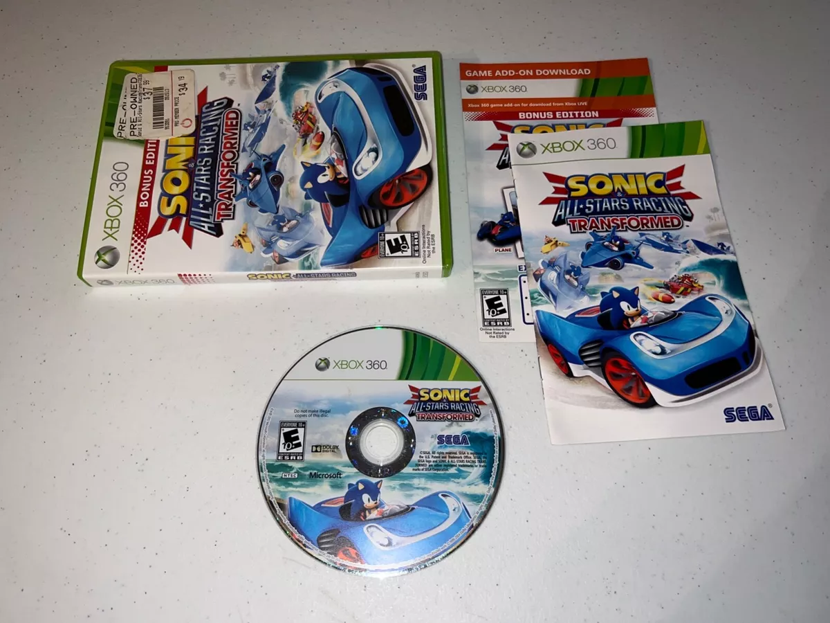 Sonic and all stars racing transformed bonus edition xbox 360