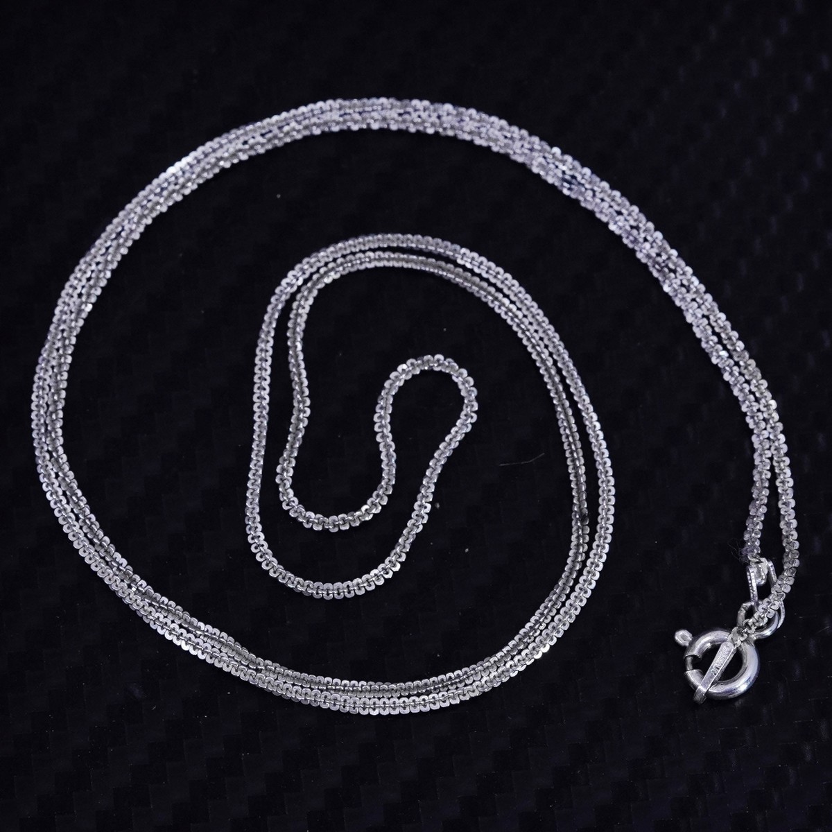 アクセサリー Silver 925 vintage necklace 24” 1mm, vintage Italy sterling silver 925 box chain