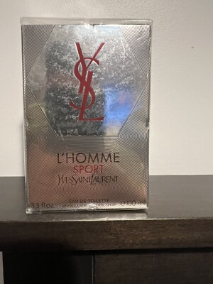 YSL L Homme Sport (3.3 Oz / 100 ML) Eau De Toilette Spray *Sealed* Rare