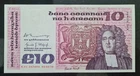 IRELAND  1978  £10 POUND SWIFT (KJC) BANKNOTE