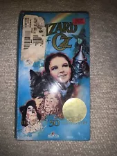THE WIZARD OF OZ VHS SEALED 50th ANNIVERSARY DOWNY REBATE GOLD MGM SEALED 1989