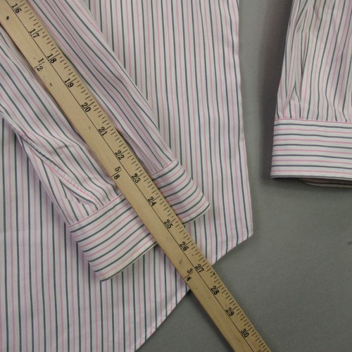 Ralph Lauren Shirt Mens 15.5 Long Sleeve Button Pony Cotton Stripe Classic - Picture 10 of 10