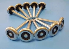 New Garage Door Rollers / Wheels - STEEL 10 Ball Bearing Heavy Duty - 10 PAC