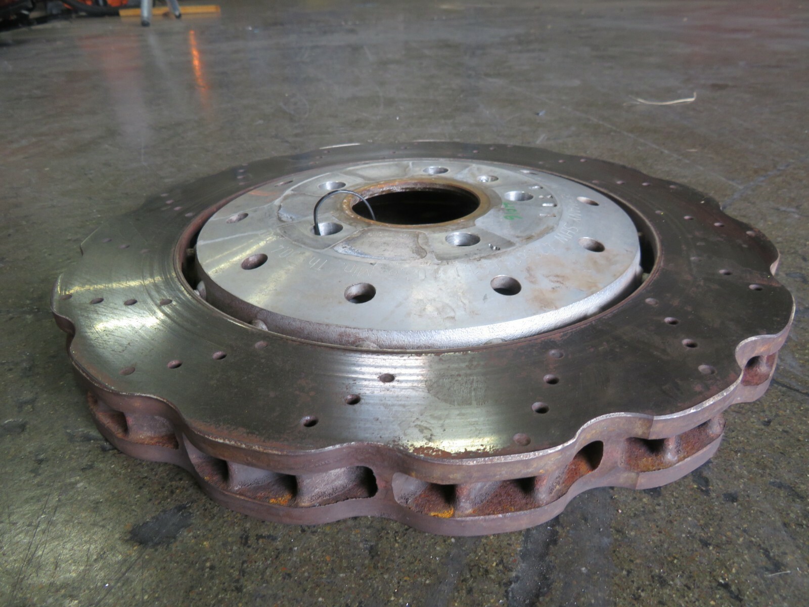 2016 Lamborghini Huracan LP580, Rear Brake Rotor, Steel, Used, P/N 420615601J