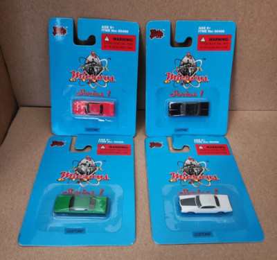 (4) Microns City Malibu International LTD Die Cast HO Scale Series 1