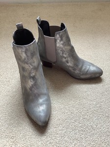 next silver boots