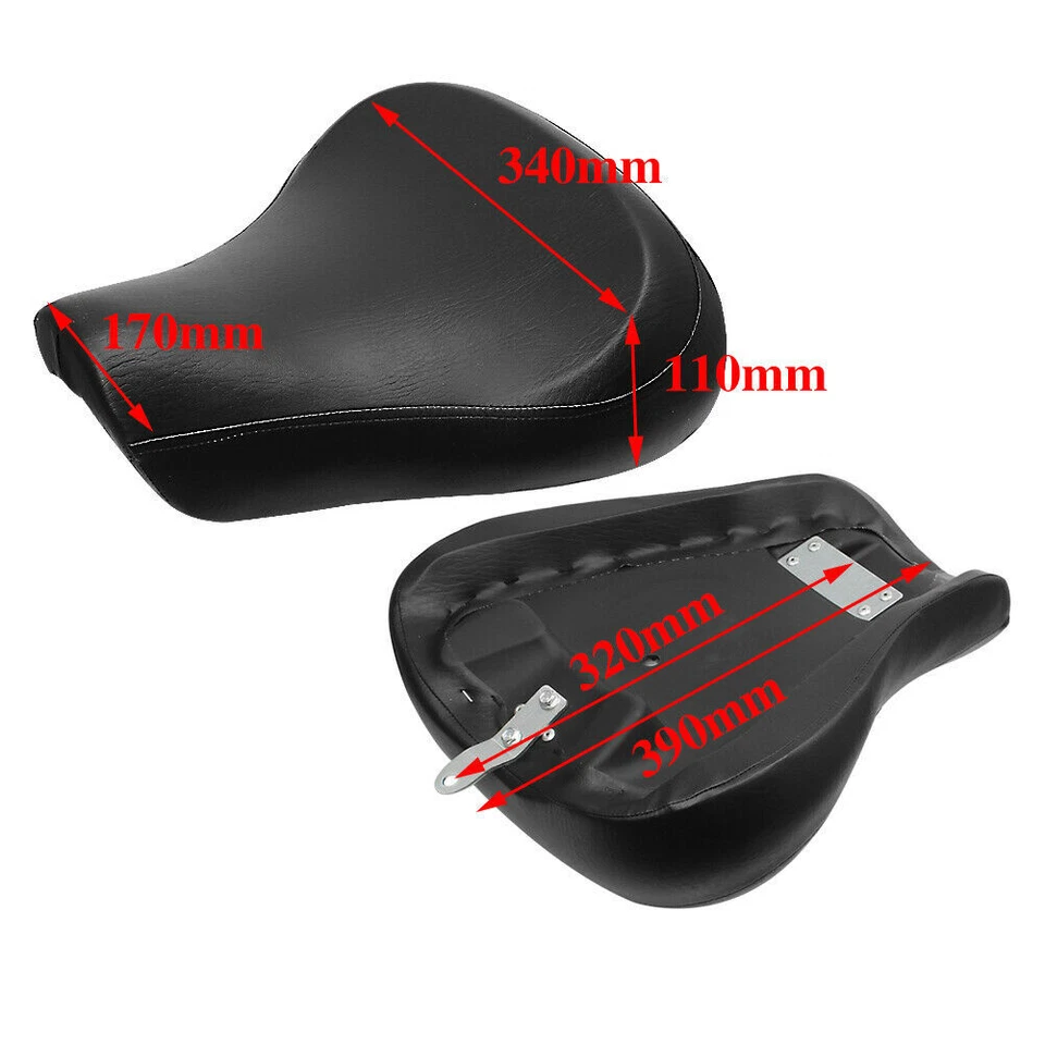 Front Driver Rider Solo Seat For Harley Sportster 883 1200 Forty Eight 1983-2003 - Изображение 2 из 4