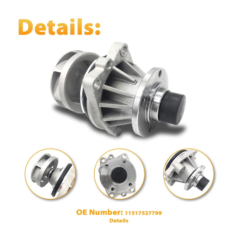 Water Pump for BMW 525 325 323 328 330 528 530 E36 E46 E39 3 Series 325i E53 X5 - Image 3 of 4