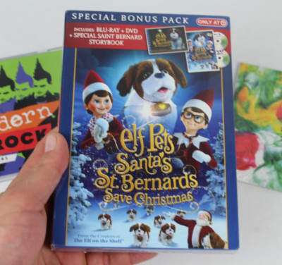 ELF PETS SANTA'S ST BERNARDS SAVE CHRISTMAS BLU RAY +DVD SEALED TARGET EXCLUSIVE