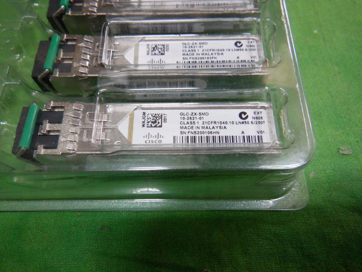 Cisco GLC-ZX-SMD 1000BASE-ZX transceiver Cisco 10-2621-01