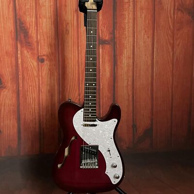 Custom Finish Thinline Semi-Hollow Purple TL Electric Guitar Custom Finish Thinline Semi-Hollow Purple TL Electric Guitar
