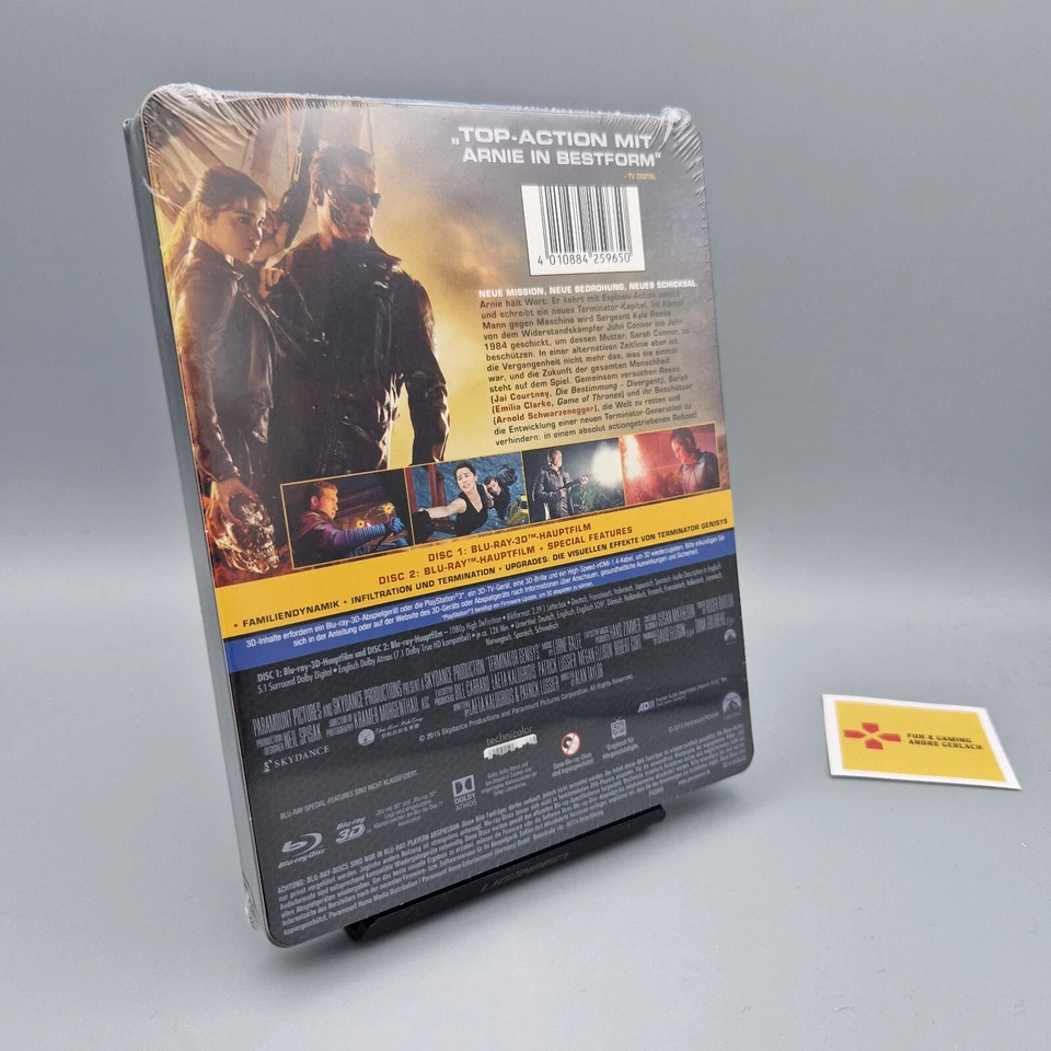 Blu-Ray Film: Terminator: Genisys 3D + 2D Steelbook Zustand: Neu - Bild 2 von 2