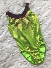 Aly Raisman GK ELITE Gymnastics Leotard  SANGRIA LACE  Tank SEQUINZ Bling Sz: AS