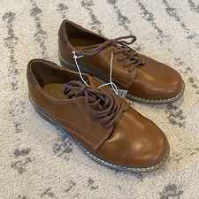 Children's Place Boys Brown Dress Shoes Lace Up Oxford Size 3 NEW