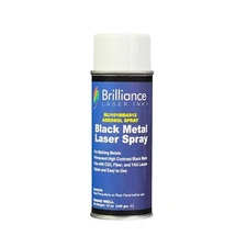 Brilliance Black Metal Marking Spray CO2 YAG Fiber Laser Engrave BLI101 - 12 Oz