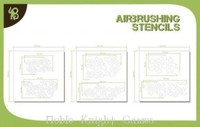 Bandua Airbrush Stencil Stencils - Camo Pattern Pack Mint on sale Bandua Airbrush Stencil Stencils - Camo Pattern Pack Mint on sale