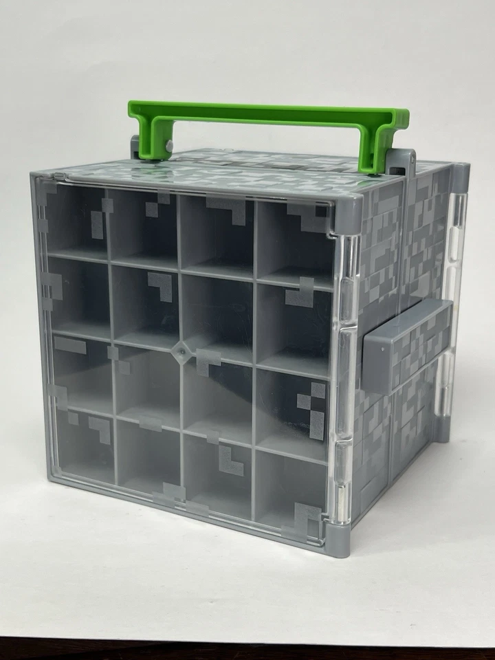 Minecraft mini boneco armazenamento figuras de abóbora e aranha 32 slots conjunto de jogo - Imagem 3 de 4