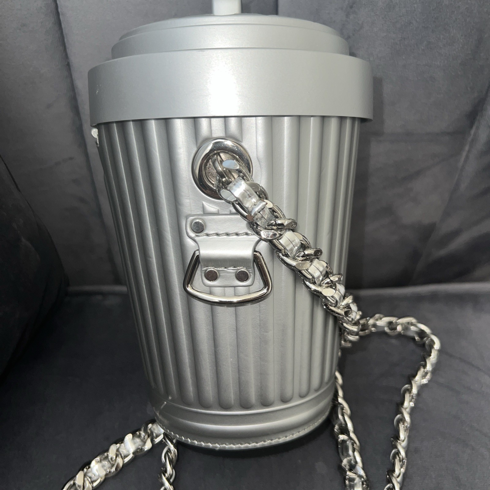 Moschino Couture Trash Can Crossbody/ Shoulder bag