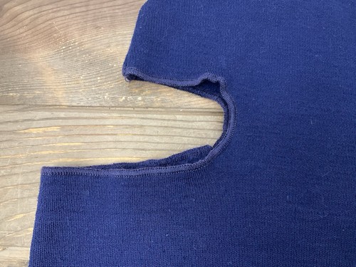 Vintage Wickers Balaclava Thin Helmet Liner Medium Meraklon Blue Made In USA - Picture 9 of 16