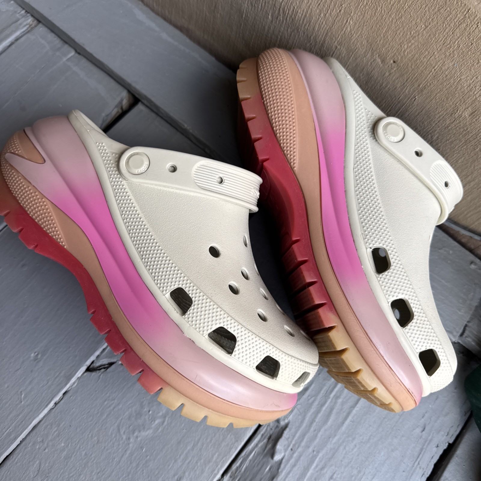Crocs Mega Crush Colordip Clog “Bone/Multi