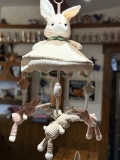 Baby Mobile with Bunnies Carrot Crib Decor Rattles Detachable Buttons Evoceler