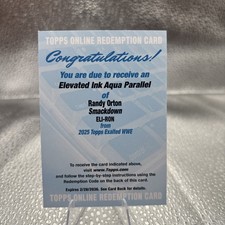 2025 Topps WWE Exalted RANDY ORTON Insignia Ink Aqua Auto on-card /99 ELI-RON