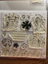 CTMH D1244 Snow Friends Clear Cling Mount Stamp Set Snowmen