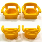 Vtg F-P Little People Yellow Gold / Butterscotch Captain Chairs (Dot Back)