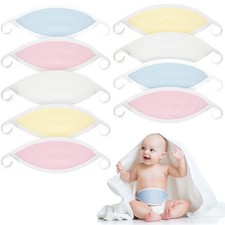 Hoolerry 8 Pcs Baby Belly Band Newborn Infant Comfort Cotton Belly Binder Wraps