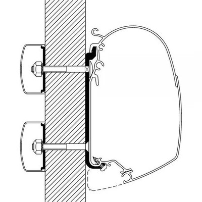 Thule Omnistor 5200/8000/4200 Flat Adapter, 350cm