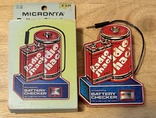 Vintage Micronta Battery Checker 22-098 Radio Shack 1.5 9V Tester Wall Mount