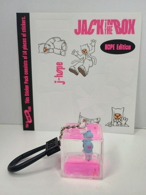 BT21 Mang Licensed Tsunameez Backpack Keychain Clip Acrylic BTS J Hope Stickers 