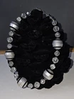 Vintage Vendome Retro Bauble Bead Silver And Lucite Necklace Costume Jewelry