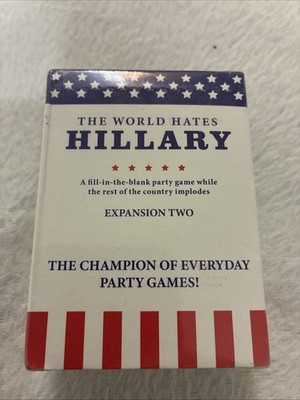 SCS Direct Card Game The World Hates Hillary Expansion Two Party Games Sealed