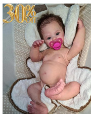 19  Lifelike Reborn Baby Dolls Full Body Silicone Realistic Newborn Doll Gift...