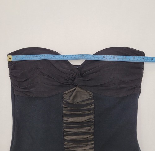 Urban Behavior Women's Strapless Twisted Corset Top Color Black Size M - Picture 4 of 7