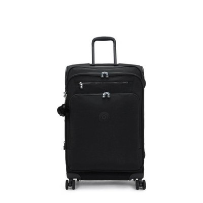 Kipling New Youri Spin Medium 4 Wheeled Rolling Luggage Black Noir