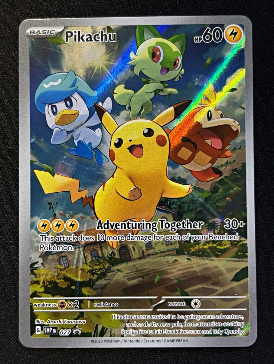 Pikachu 027 Sv: Scarlet & Violet Promo Cards for sale | eBay