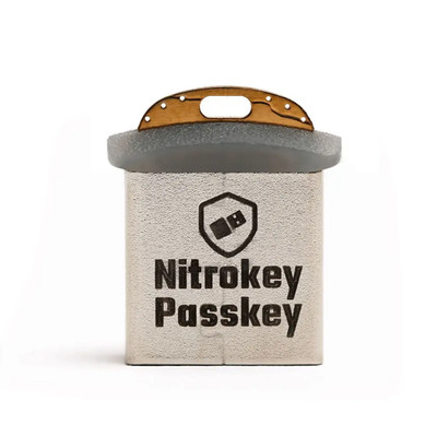 Nitrokey Passkey Security Key, WebAuthn, FIDO2, U2F, SSH, Touchbutton, Open
