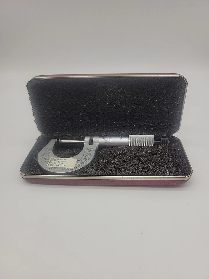 Starrett No. Micrómetro de brida de disco exterior 256 0-1" con caja Foto 2 de 4