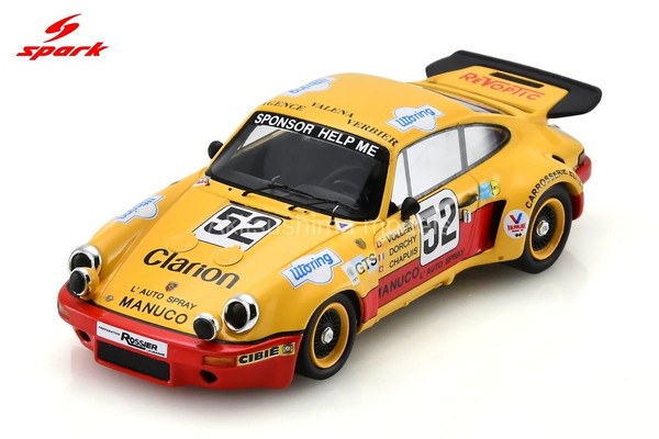 Spark S9802 1:43 Porsche Carrera RSR 3.0 Le Mans 24H 1975 Modellauto-image
