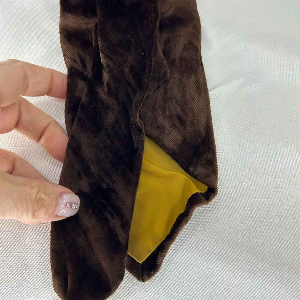 Corbata de terciopelo marrón vintage City Squire Male Shops NYC para hombre años 70 Foto 4 de 4