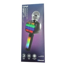 CYLO Let  s Get Loud Bluetooth LED Karaoke Microphone