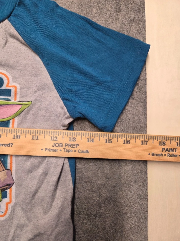 Star Wars Pijama Conjunto para Dormir Niños Talla 8 Gris Grogu Yoda Estampado Camiseta Pantalones Cortos Conjunto Foto 4 de 4