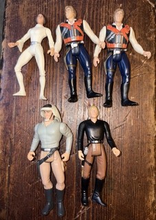 Kenner Star Wars Action Figures x 5 Leia Luke Skywalker Han Solo Fleet Trooper