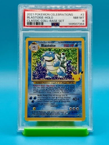 PSA 8 - Pokemon Celebrations Blastoise Holo Classic Collection #2