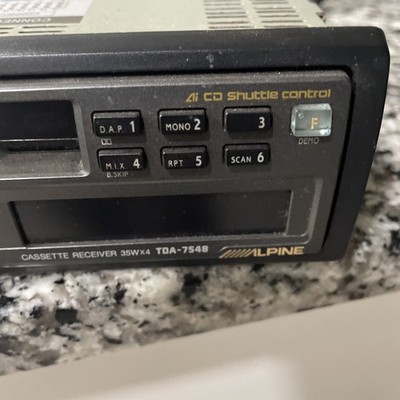 Alpine TDA-7548 - car - cassette receiver - in-dash unit - Full