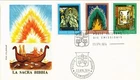 Dr Jim Stamps Vatican 1974 La Sacra Bibbia 3V Set Filgraf Cachet First Day Cover