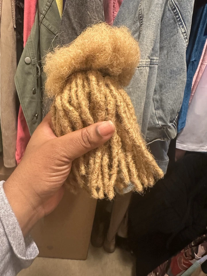 160 extensões texturizadas 100% cabelo humano Loc - Imagem 2 de 4